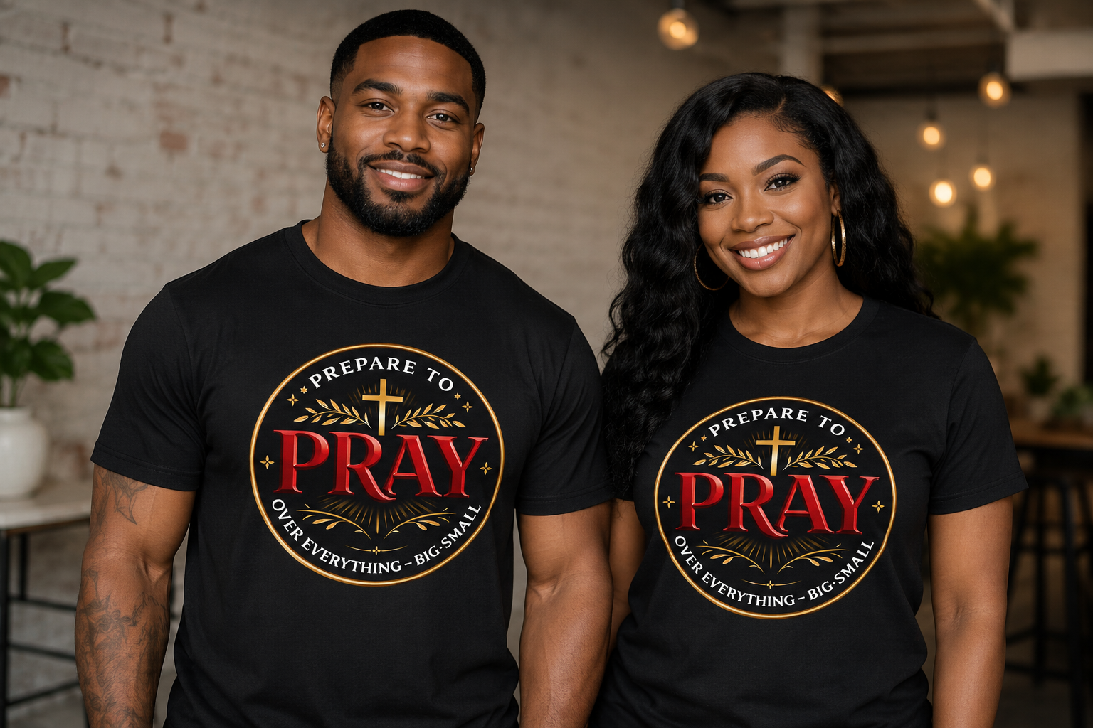 Prepare to Pray™ Christian T-Shirt | Pray Over Everything, Big & Small